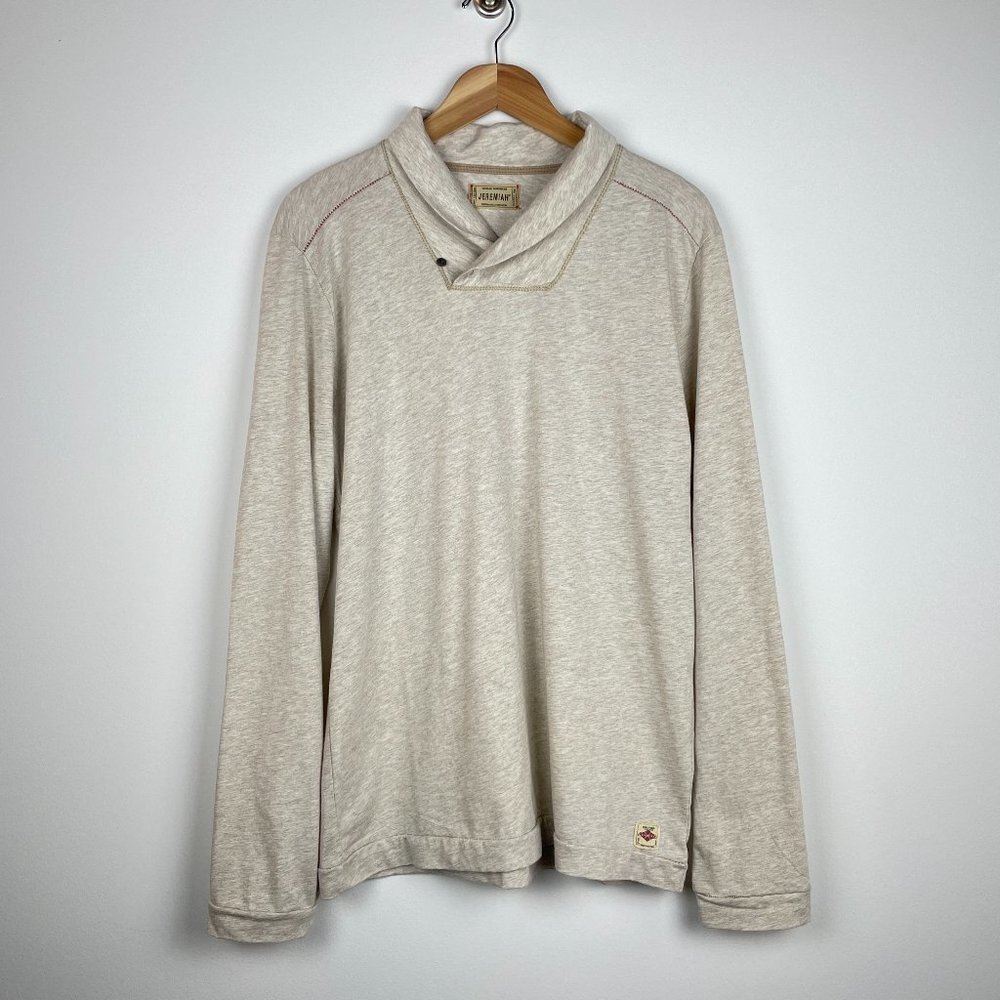 Jeremiah Vintage Workwear - Collared Tan Shirt w/ Stitching Detail - Size Medium